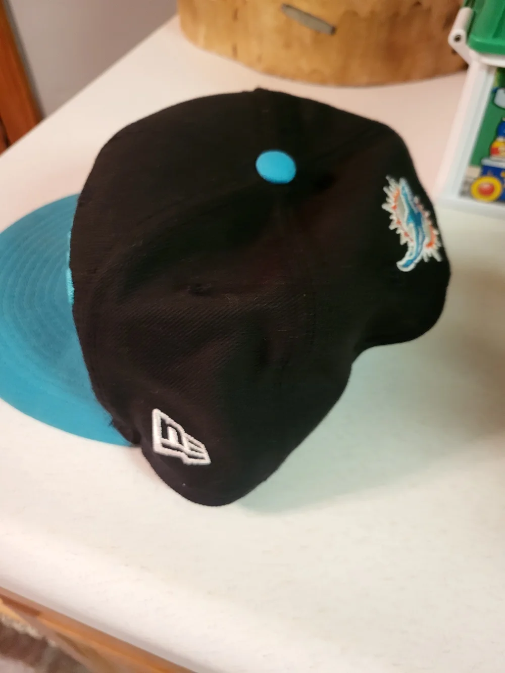 New Era Black Teal & Orange Miami Dolphins Kids Snapback